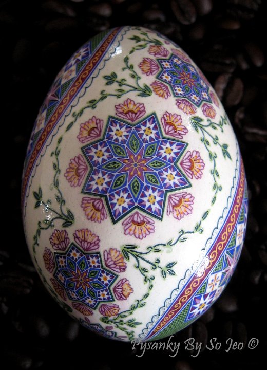 Ring Around The Rosie Ukrainian Easter Egg Pysanky By So Jeo